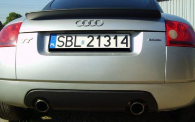 Oklejanie Audi TT Folią Czarny Mat