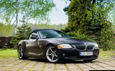 Zmiana Koloru Auta BMW Z4 Folią Black Satin