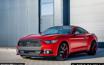 Car Wrap – Ford Mustang – Matrix Red Satin